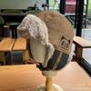 Winter Knit Trapper Hat Fleece Lined Thickened Earflap Beanie Windproof Warm Cold Weather Cap