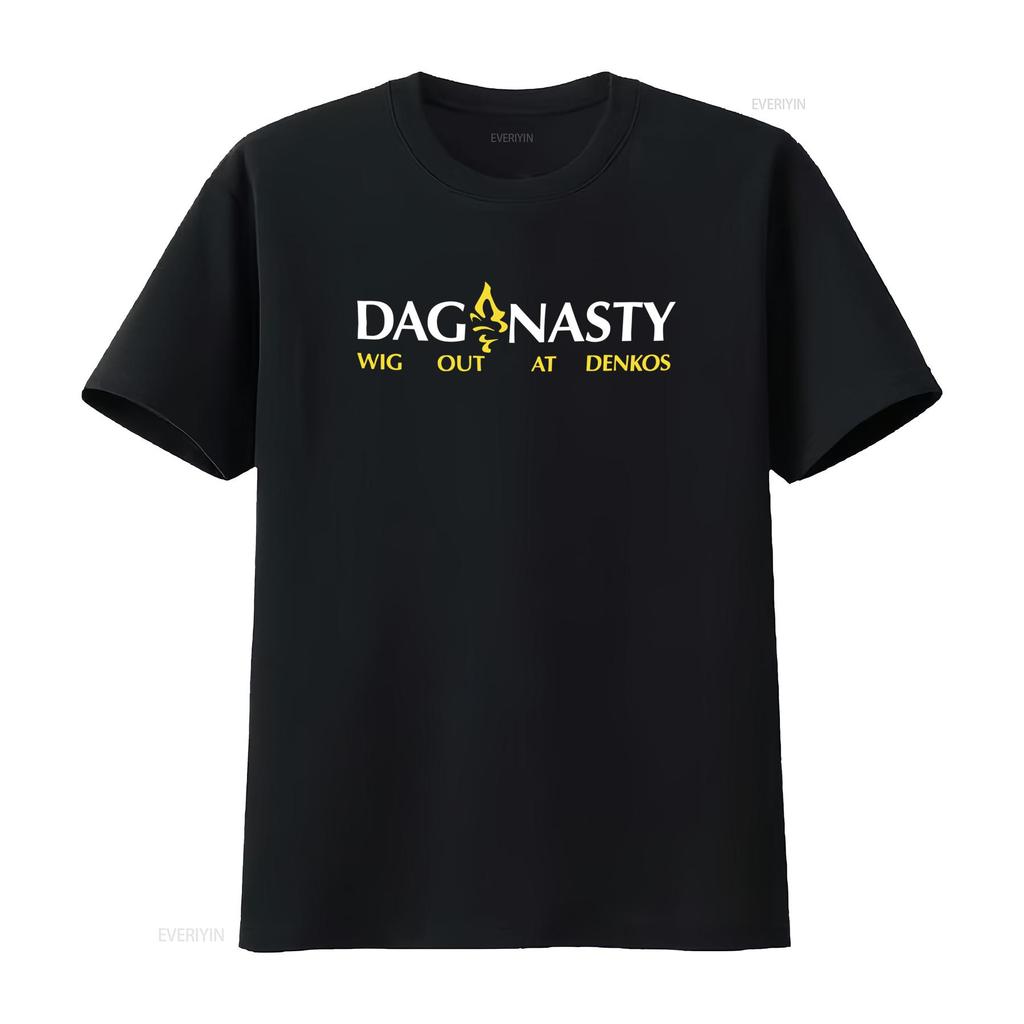 Mens Small Black Dag Nasty Wig Out T Shirt Stylish Print for Rock Fans Vintage Washed Fashion Soft Comfortable Streetwear