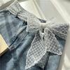 Sweet Lace Belt For Women To Match Skirts And Jeans, White Silk Belt, Long Silk Scarf, Suitable For Daily Wear