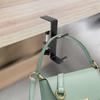 Aluminium Alloy Clamp-On Desk Mount Bag Holder Hook Headphone Hanger Rack for Table Desk Under Counter