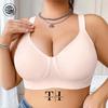 Plus Size Seamless Wire-Free Soft Support Bra for Large Busts