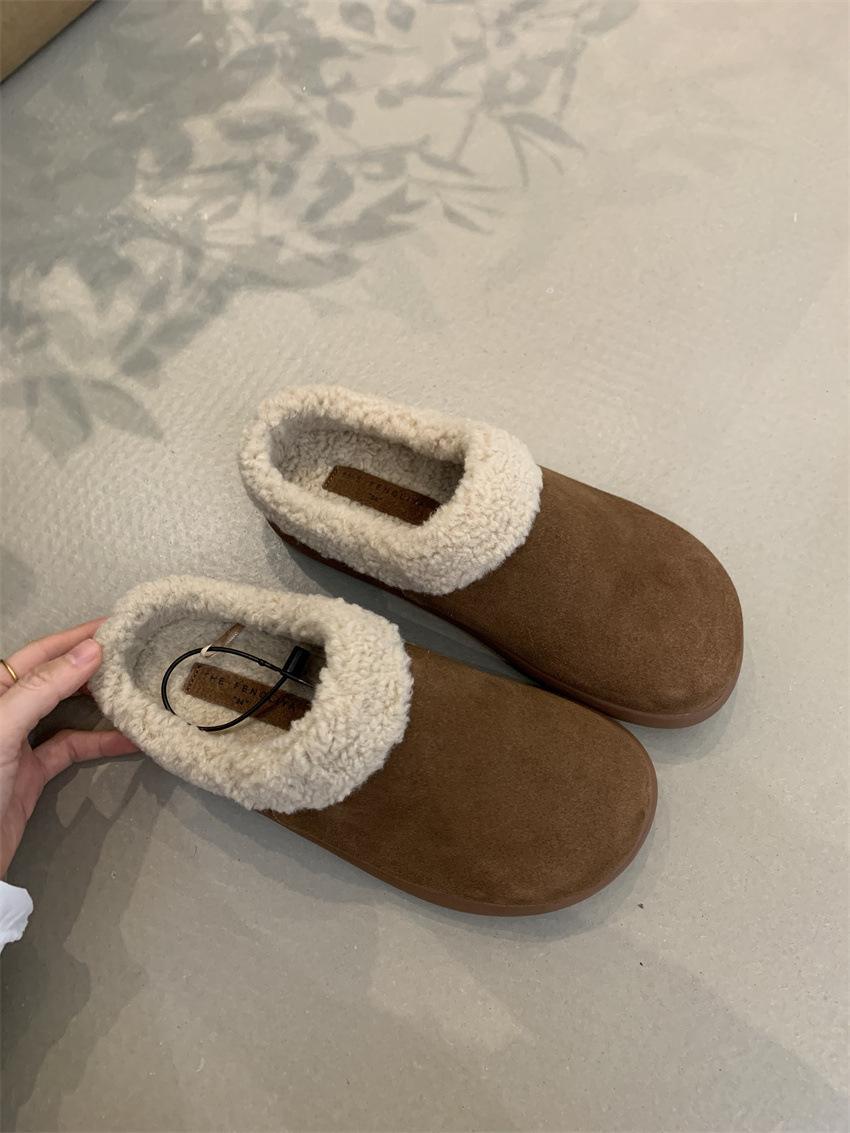 Овчина и мех интегрированные маленькие картофелины обувь Birkenstock сумка голова пушистые тапочки женская одежда мюли зимние угги 35