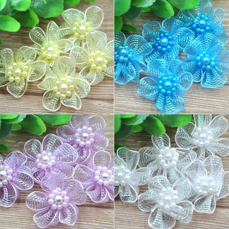 

DIY Одежда аксессуары цветок украшения красочные снег пряжи жемчужина цветок