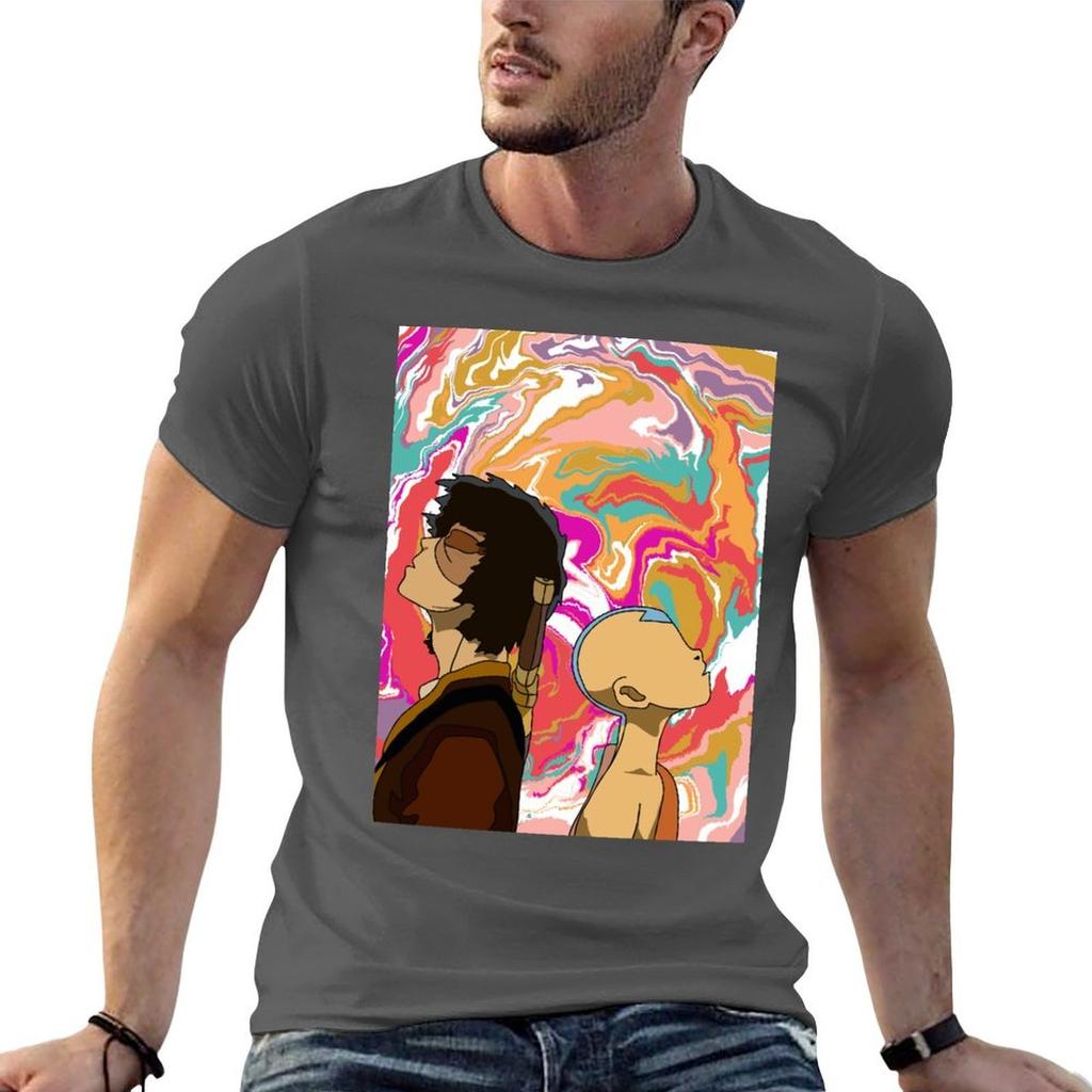 Zuko and Aang TShirt Relaxed Casual Short Sleeve Tee