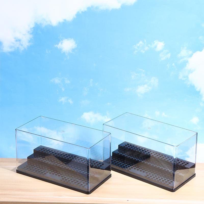 2/1Pcs Acrylic Minifigures Display Case Stackable And Dustproof Building Block Display Box For Action Figure Toys Storage