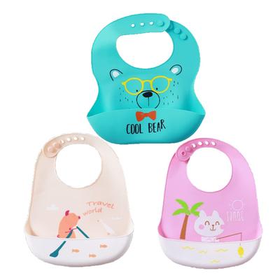 Feeding Bib Baby Bib Silicone Bib Prevents Food Perfect for Mealtime Baby Eating Baby Girl Baby Shower Muted Colors [Inoya] Spills, Outings, Supplies,