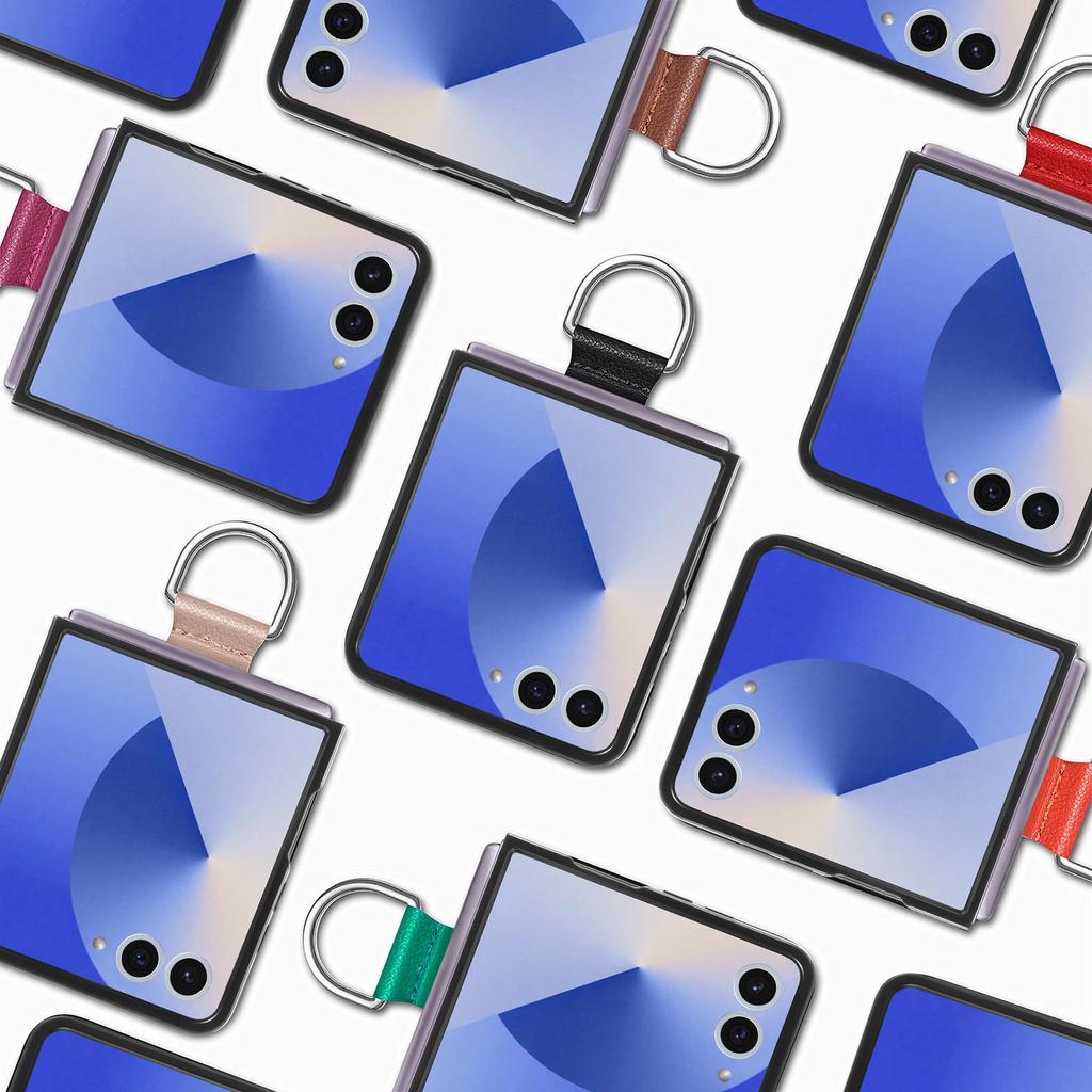 Portable Ring Holder Protective Cover Case for Samsung Galaxy Z Flip7 5G Flip 7 Flip6 Flip5 Flip4 Flip 6 5 4 3 2 1 Flip3 Flip2