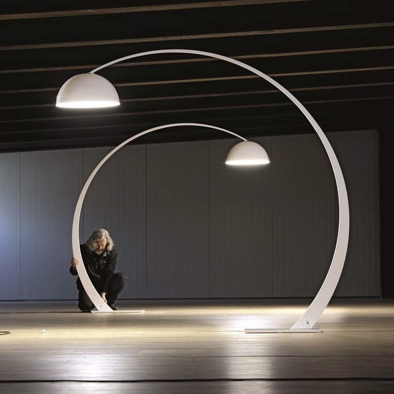 Advanced Nordic Style Creative Pleated Vertical Personality Ins Cream Style Sofa Side Garden Fishing Floor Lamp 10&EU