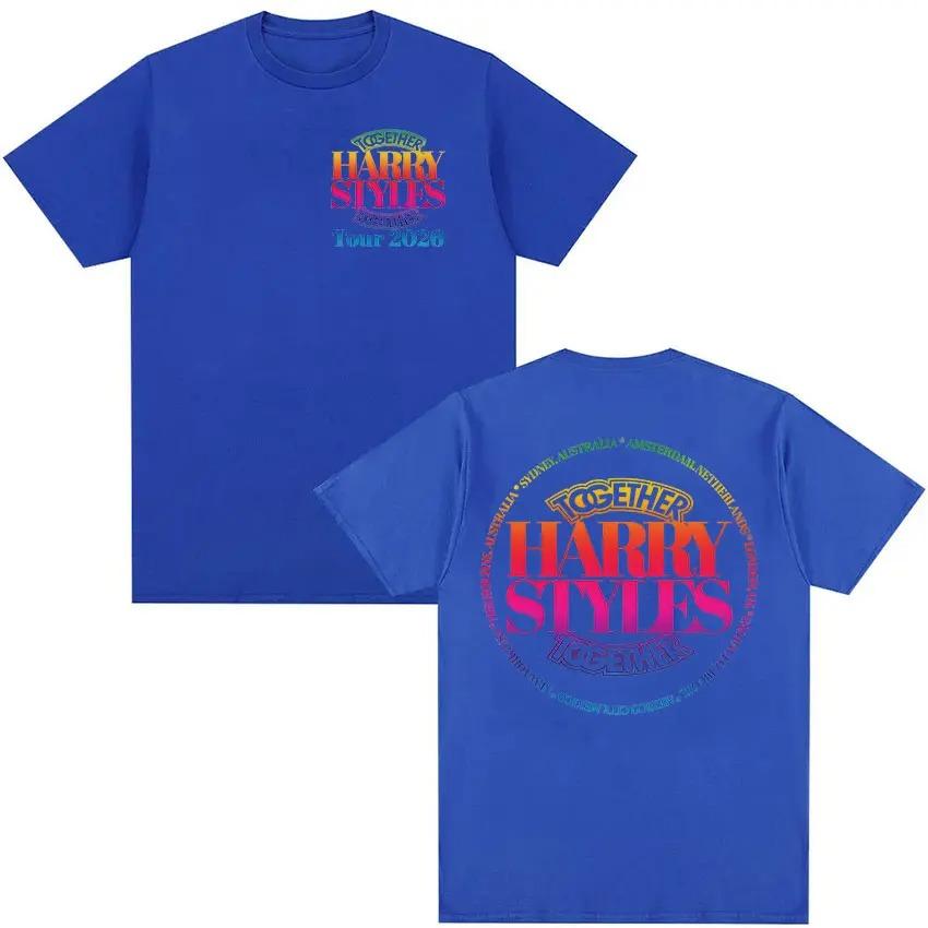 Harry Styles Insieme 2026 Tour Merch Maglietta Moda Uomo Girocollo Cotone Manica Corta Maglietta Stile Vintage Harajuku