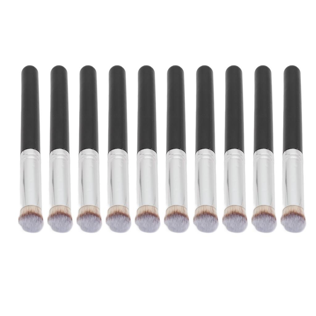 10Pcs Concealer Makeup Brush Soft Bristle Mini Evenly Apply Applicator for Eyes Face