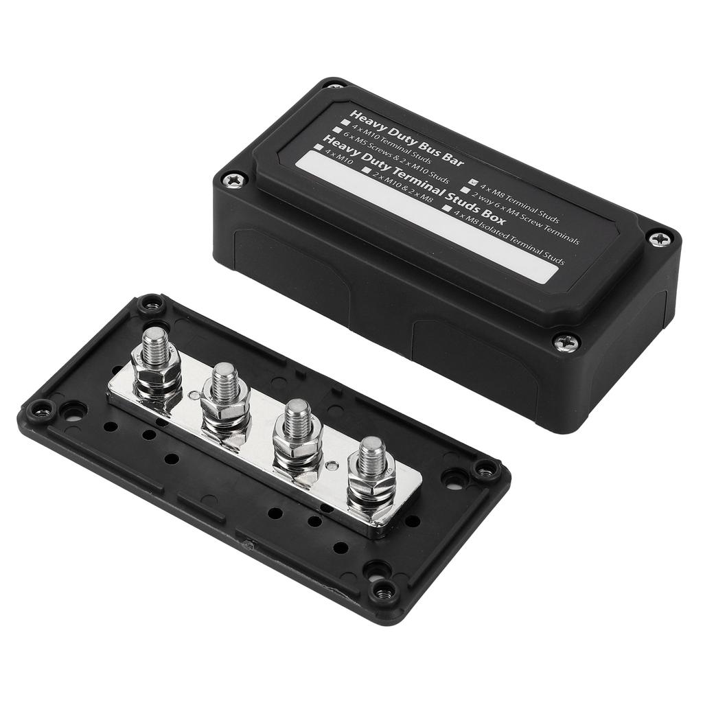 300A Bus Bar Power Distribution Box 48V   4 Studs   for Car Ship Boat RV