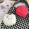 Creative Cartoon Apple Plush Coin Purse: Girls' Gift, Earphone & Lipstick Storage Bag, Data Cable Organizer, Pendant Accessory