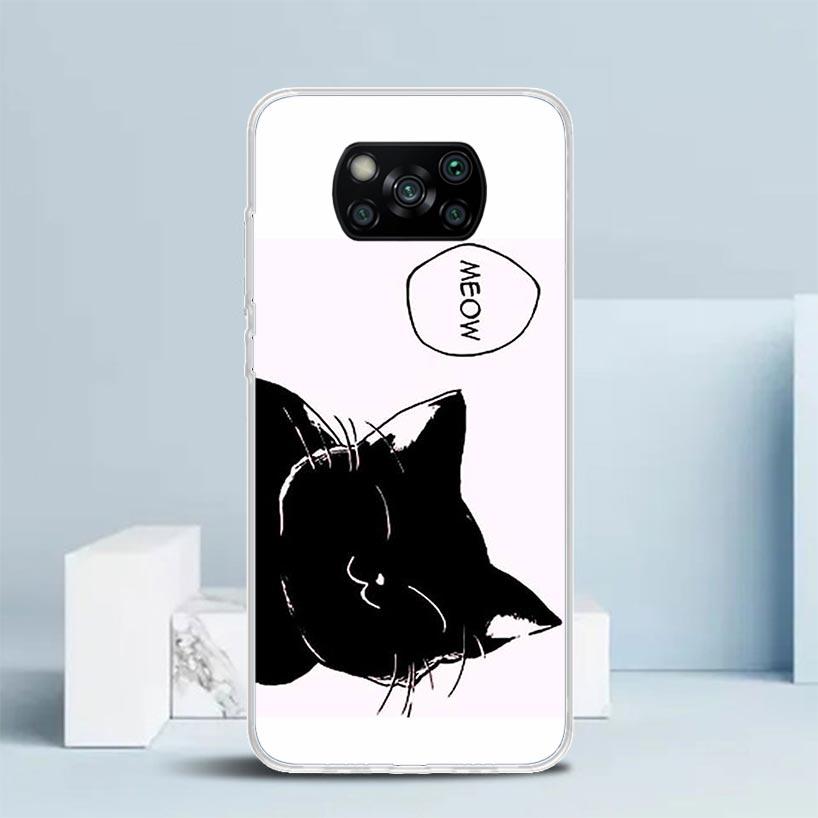 Cat Cute Kitten Cartoon Phone Case For Xiaomi Poco F7 Ultra X5 X6 X7 Pro M7 Redmi 15C 15 13C 13 12C 12 10C 10 10A 9 9C 9A 9T Cov