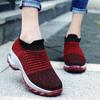 Fashion Air-cushion Sneakers Women Casual Sports Shoes Breathable Mesh Knitted Dancing Shoes Walking Platform Shoes
