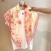 New Chinese Style 90cm Square Scarf Women S Versatile Doli Yarn Scarf For Head And Shoulder