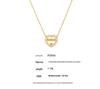 Trendy Double-Layer Waterdrop Pendant Necklace with Letter & Heart Diamond Inlay for Women
