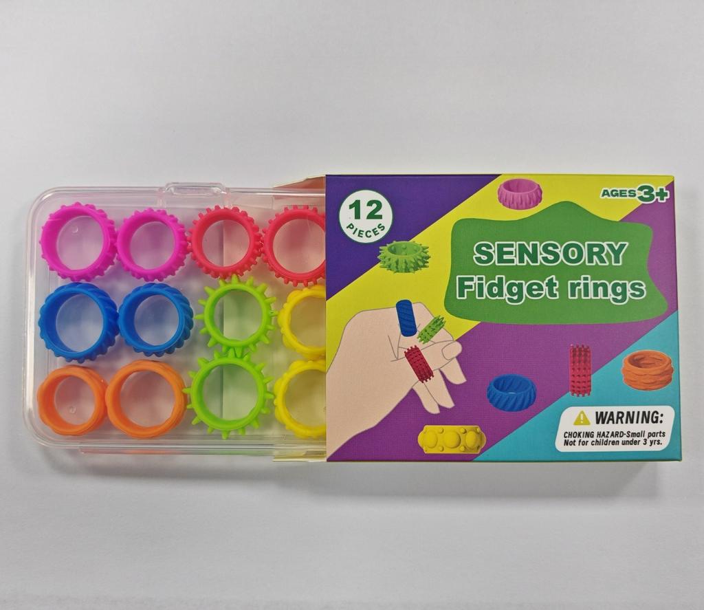 Neue Fidget Toys - Sensorische Fidget-Ringe aus Silikon für Erwachsene Jugendliche Massagegerät Stressabbau Entspannung Fidget-Spielzeug für Autismus Angst