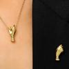 Alloy Hand-Held Flower Necklace Brooch Versatile Suit Pin Accessories For Daily Wear Parties Gifting