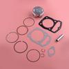 13011-KT0-305 1 Set Silver Metal 65.5mm X 43mm Piston Rings Gaskets Kits Fit for Honda XL200R XR200R XR200 1983