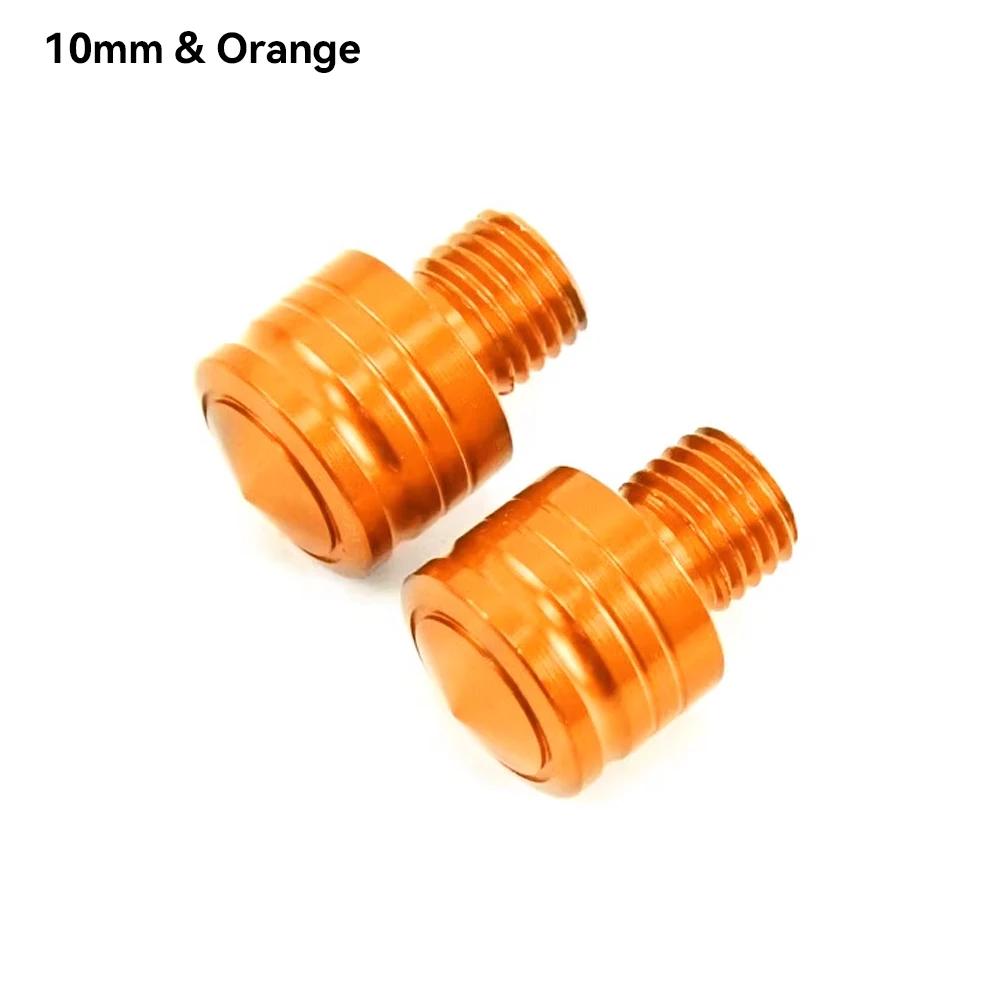 2Pcs M8 M10 Motorcycle CNC Aluminum Rear View Mirror Screws Hole Plugs Screws Rearview Mirror Anti-Rust Holder Screw
