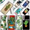 Cactus Plants Succulents Phone Case For Samsung Galaxy S25 Ultra S24 Ultra S9 S10 S20 S21 S22 S24 Plus S23 FE Cover