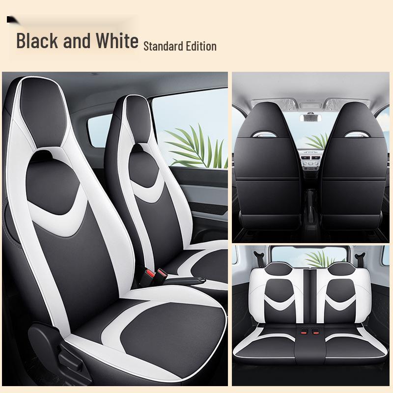 Chery QQ Ice Cream Sundae Electric Car Leather Seat Cover - Cute, Full Wrap, Four Seasons Compatible, 2022 Edition.