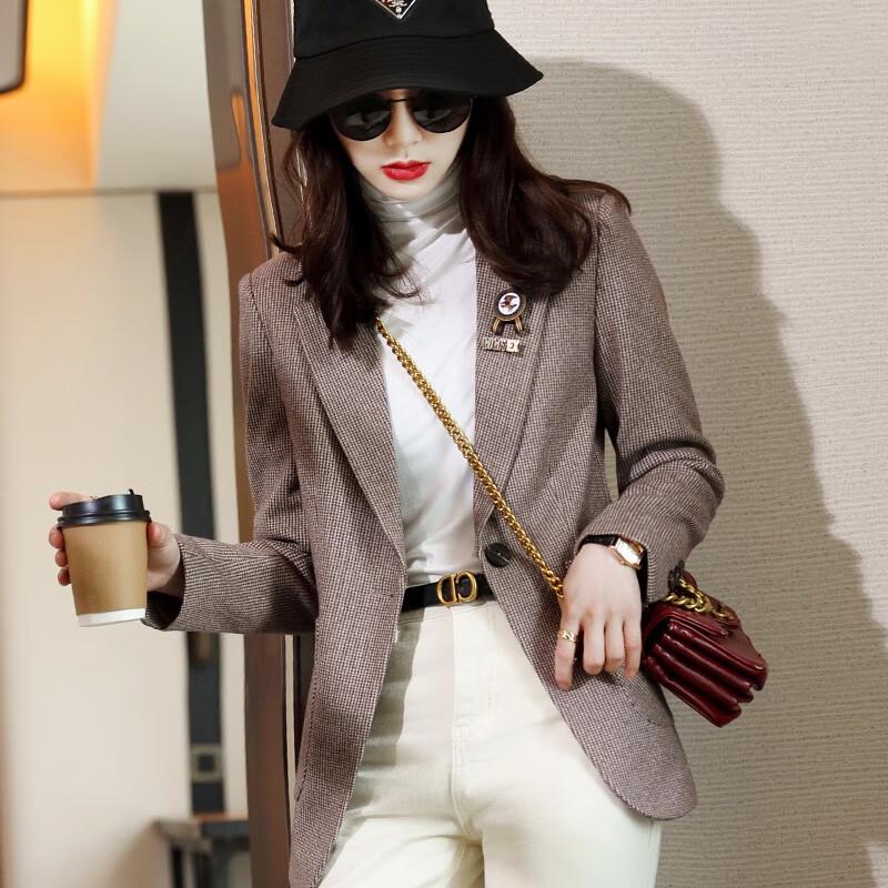 Tluoman Women's Spring Autumn Versatile Blazer