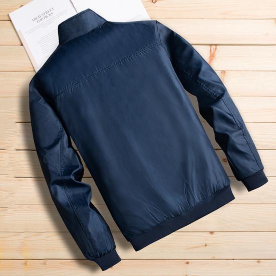 Wintermantel Einfarbig Strickjacke Umlegekragen Winddicht Herrenjacke für Outdoor