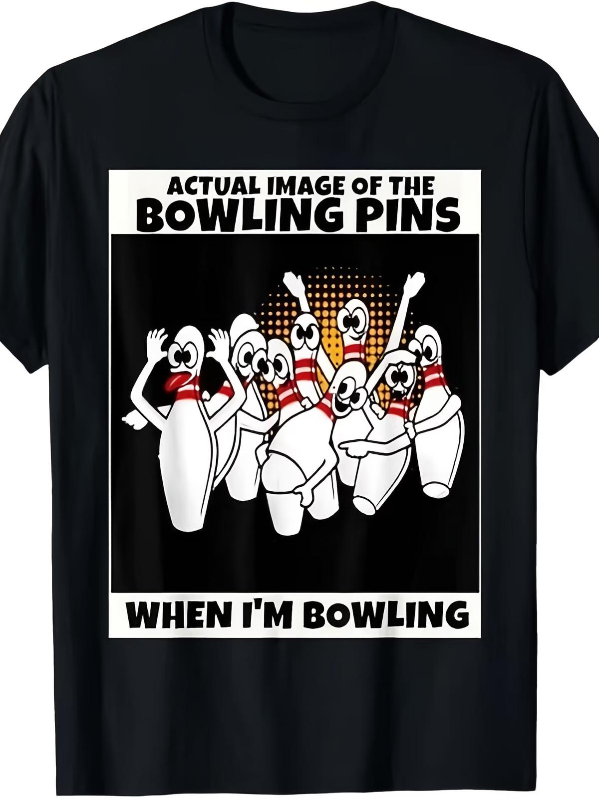 Funny Seven Ten Pin Laughing Mocking Bowling Design | Best T-Shirt S 5XL, Lightw L