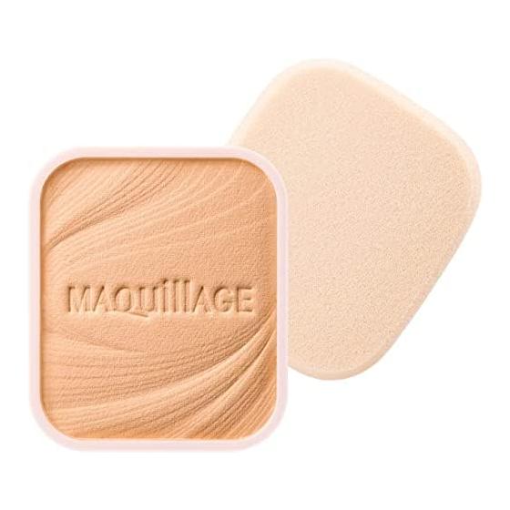 MAQUILLAGE Тональная пудра Dramatic Powder EX Розово-бежевый 10 Сменный блок 9,3 г SPF25 PA+++ Пудровая основа Макияж Покрытие Стойкость к поту Стойкость к жиру Поры Без отдушек MAQUILLAGE