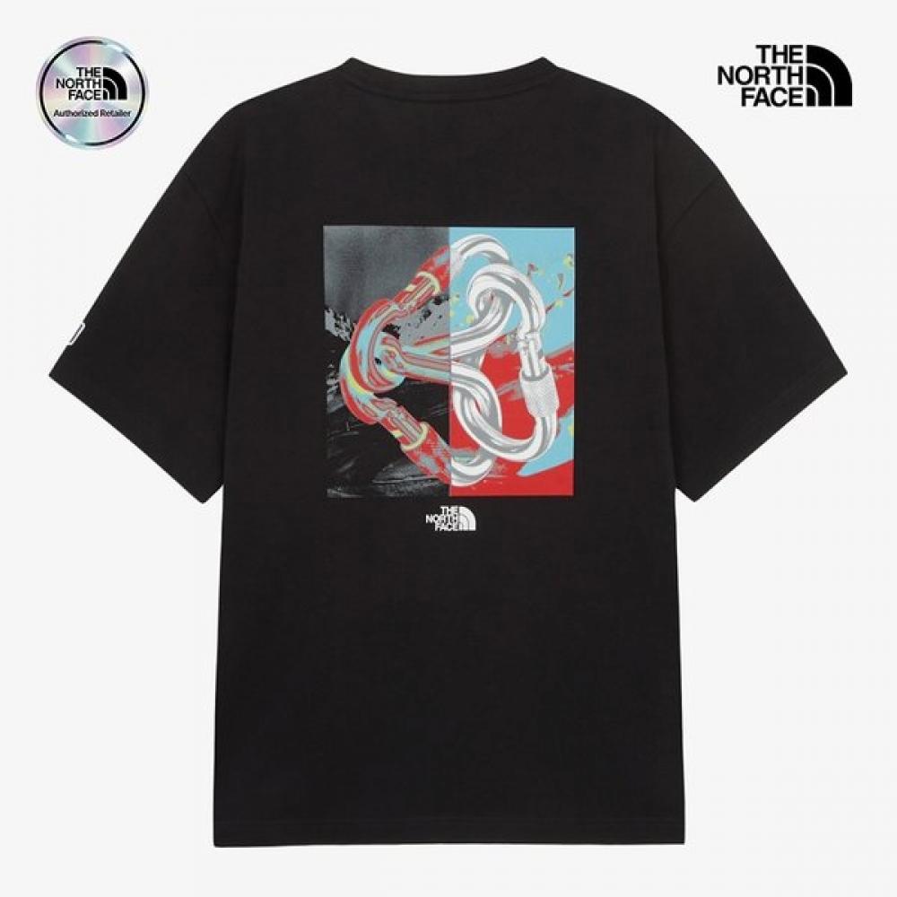 The NorTh Face Men Carabiner ShorT Sleeve T shirT Blk nT7ur70a 90
