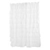 Shower Curtain 70 inch Boho Vintage Ruffle Bathroom Curtain with Hooks for Decoration