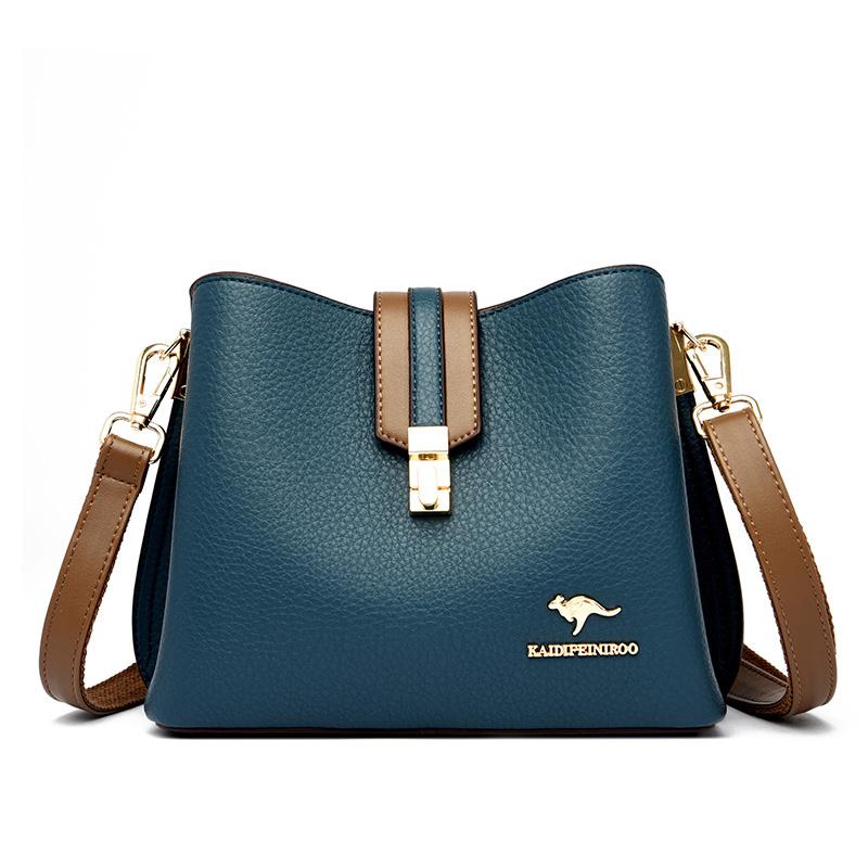 High-quality PU Leather Bucket Bags Luxury designer For Women Small Shoulder Messenger Bag Lady Fashion Handbags Luxury Totes