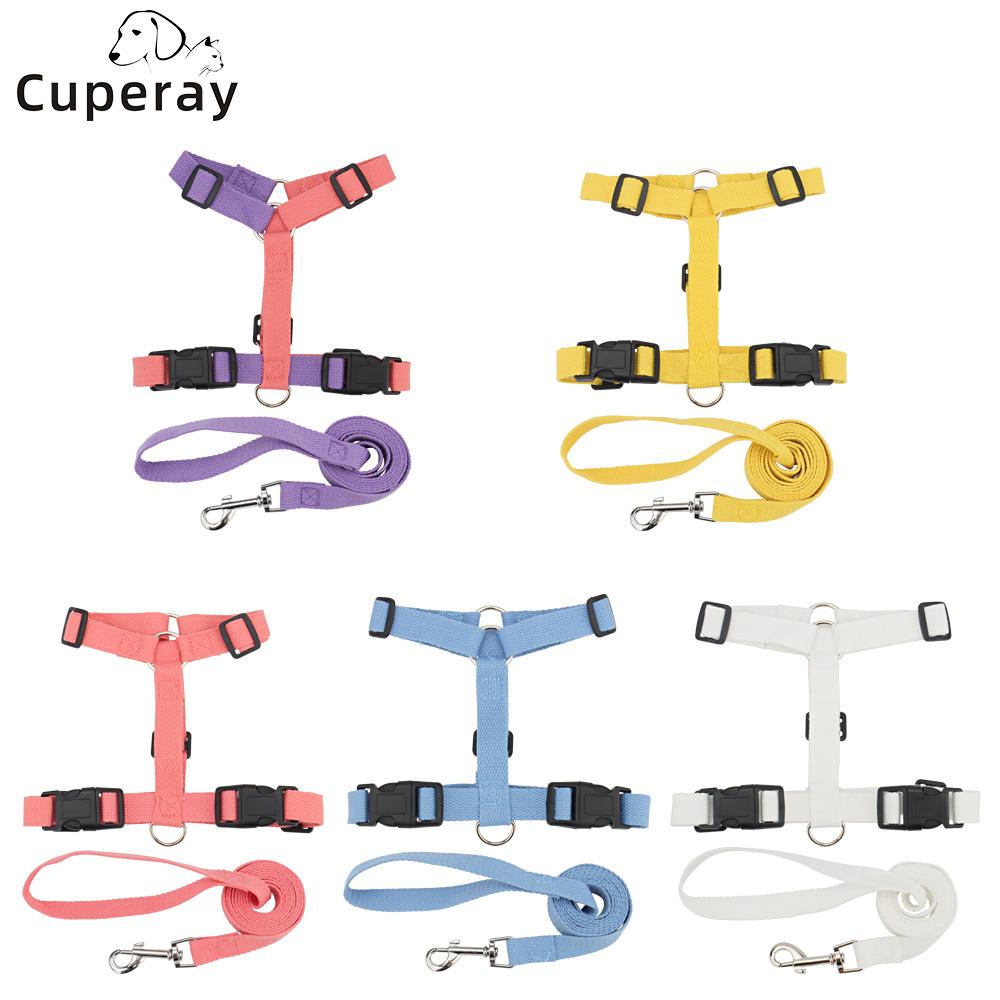 Classic Step-in Dog Harness and Leash Set-No Pull Pet Adjustable Halter Harness with Leash Easy Walk Running Training for Small Dogs&cat