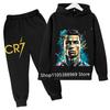 Ronaldo CR7 Potisk Fotbalový Idol Oblečení Dětská Mikina 2ks Sada Kalhoty Oblek Děti Kluci Tepláková Souprava Dívky Oblečení Sportovní Teplákové Soupravy