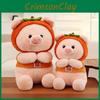 Persimmon Good Pig Cartoon Realistic Plush Toy Animal Doll Soothing Sleep Gift