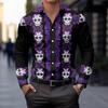 Must-have Stylish Long-sleeve Shirt with Unique Decorative Patterns, Versatile for Any Occasion.