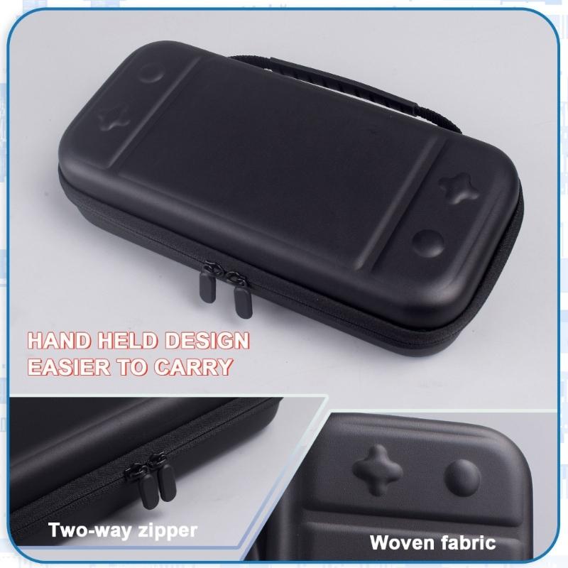 Game Console EVA Bag Scratchproof Storage Box for NS2 Protector Case with Card Slot & Handle Travel Carrying Pouch