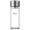 HEENOOR Double-Layer Glass Cup with Tea Infuser for Men, High-Quality Tea Brewing Cup, Car Water Bottle XN-9338 Natural Color 290mL
