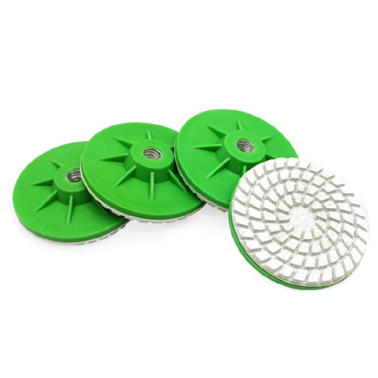 80mm Upgraded Design Ceramic Polishing Disc For Long Lasting Marble Countertop Edge Refinement Angle Grinder