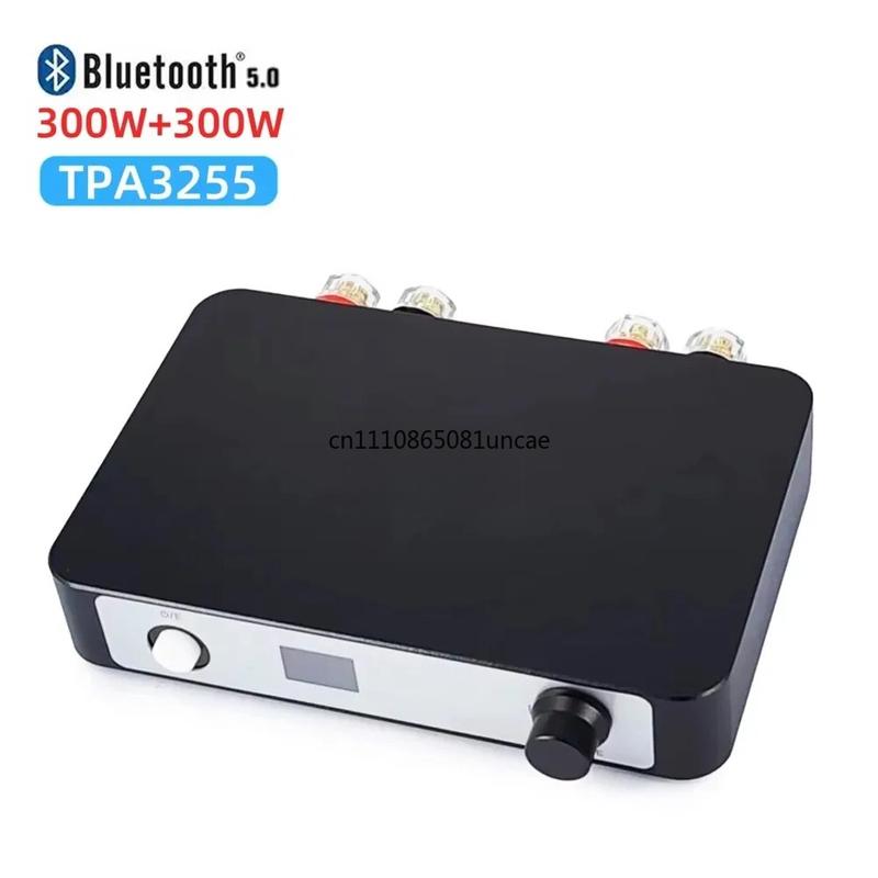 Мини Bluetooth 5.0 HIFI Усилитель мощности класса D TPA3255 2.0 Аудиоусилитель 300 Вт x 2 600 Вт DSP Управление Ne5532DR