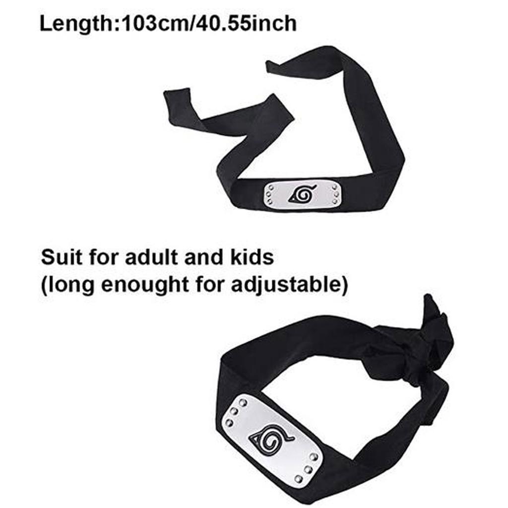 Dorf-Stirnband mit Kunai-Zubehör, Kunststoff-Spielzeug, Cosplay-Zubehör, Schwarz