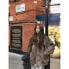 Autumn Casual Short Women Faux Suede Leather Jacket Vintage Biker Coat Loose Fit Retro Style