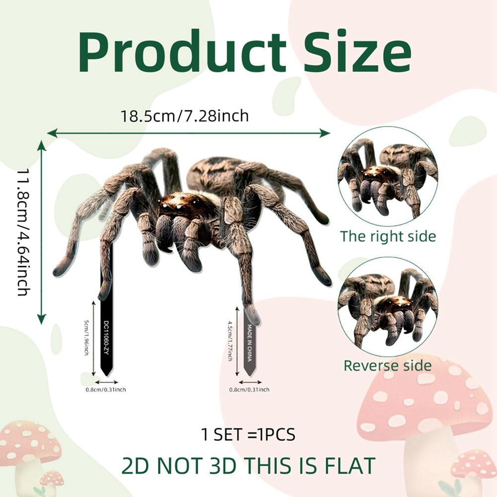 Halloween Garden Courtyard Decoration Ground Plug 2D Stakes Horror Hand/Spider/Skeleton/Pumpkin Signs Card