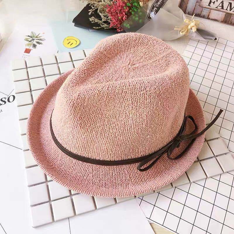 

2025 Women s Korean Style Summer Hat - Breathable Linen Jazz Bow Boater for Beach Wedding Outdoor M 56-58cm