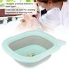 Folding Washbasin Baby Ass Washing Basin Cartoon Face Foot Washbasin for Baby InfantsGreen