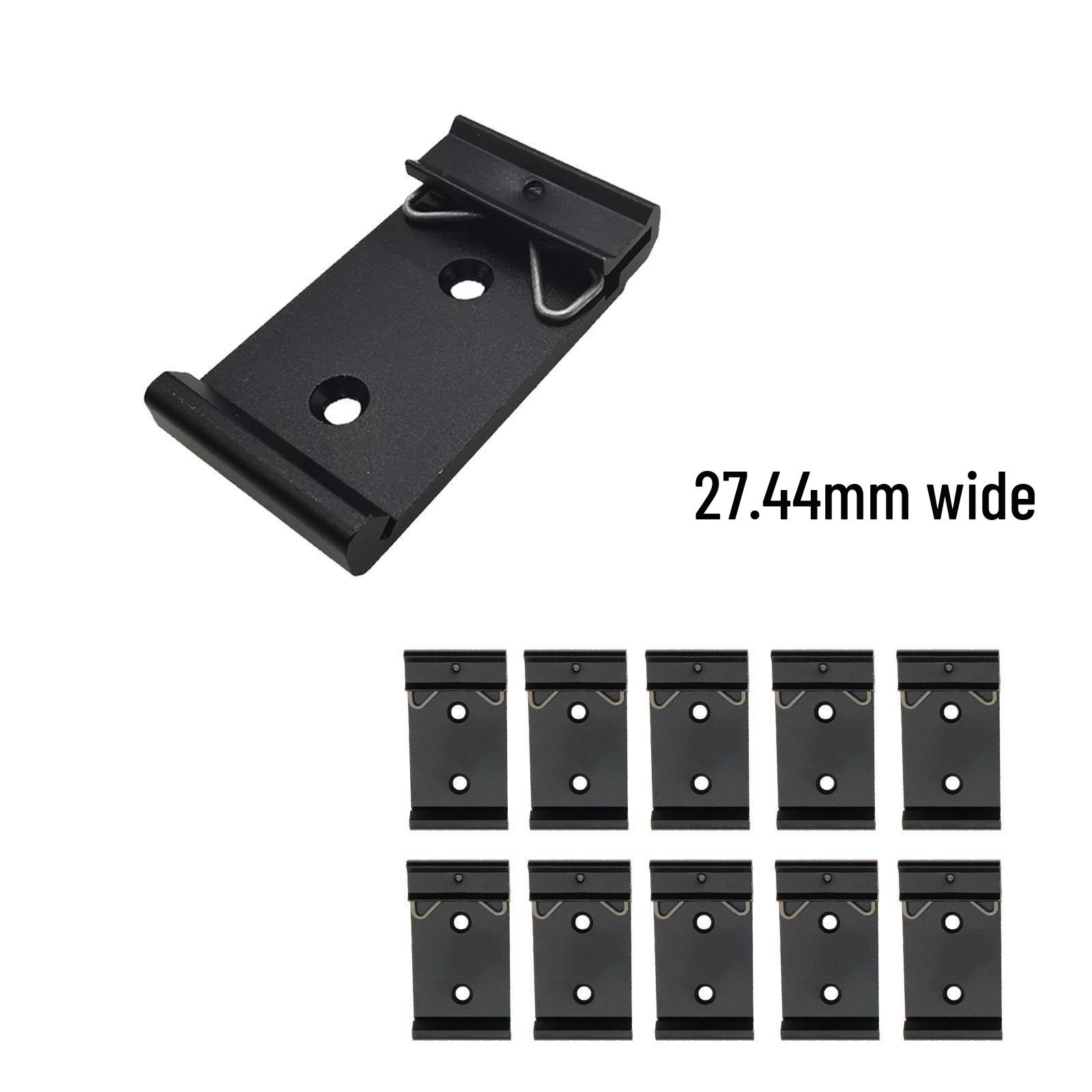 Universal 35mm DIN Rail Aluminum Mounting Clip for Switch & Relay Installation