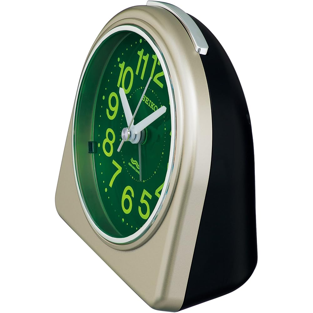 Seiko Clock Alarm Clock Radio Wave Analog Light Gold Pearl KR332G SEIKO