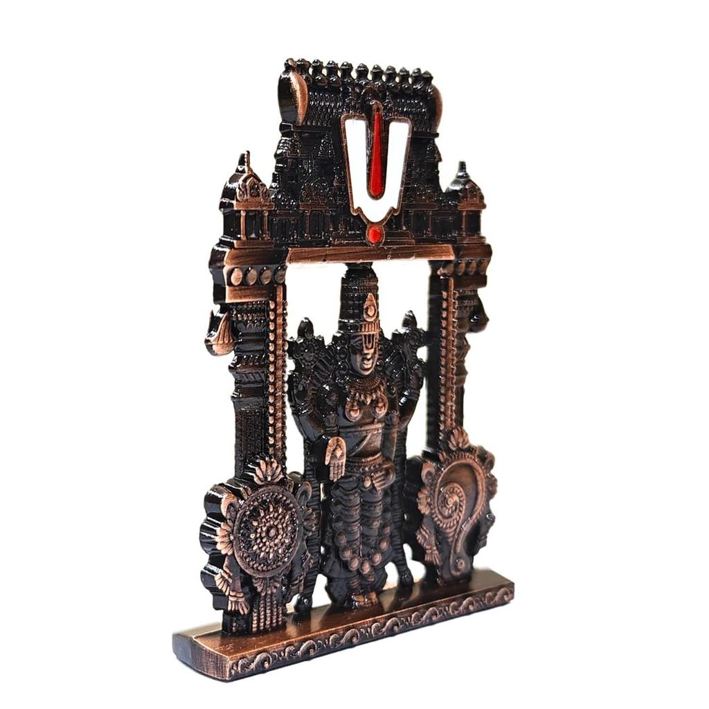 Starożytny Idol Tirupati Balaji na Deskę Rozdzielczą Samochodu | Idol Venkateswara na Deskę Rozdzielczą Samochodu