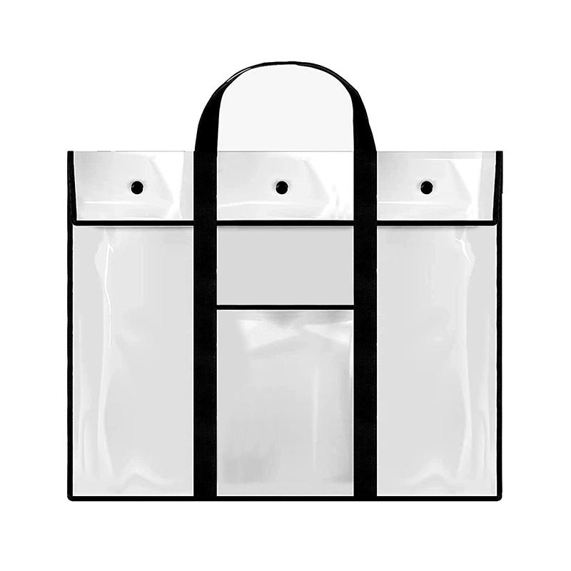 Back Handle Drawing Board Bag Large Poster Storage Bag Large Pvc Transparent Document Storage Bag Works Whiteboard Bag чёрный 990₽